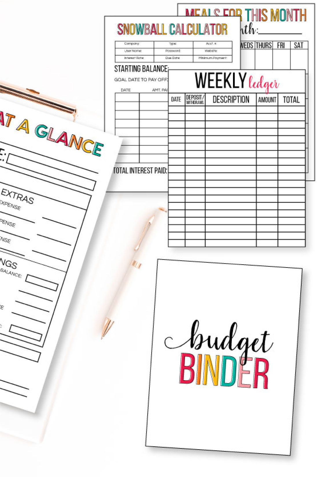 Printable Budget BInder