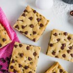 Chocolate Chip Cookie Bars - a different take on chocolate chip cookies