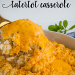 Easy dinner recipe that your whole family will love- try this tatertot casserole!