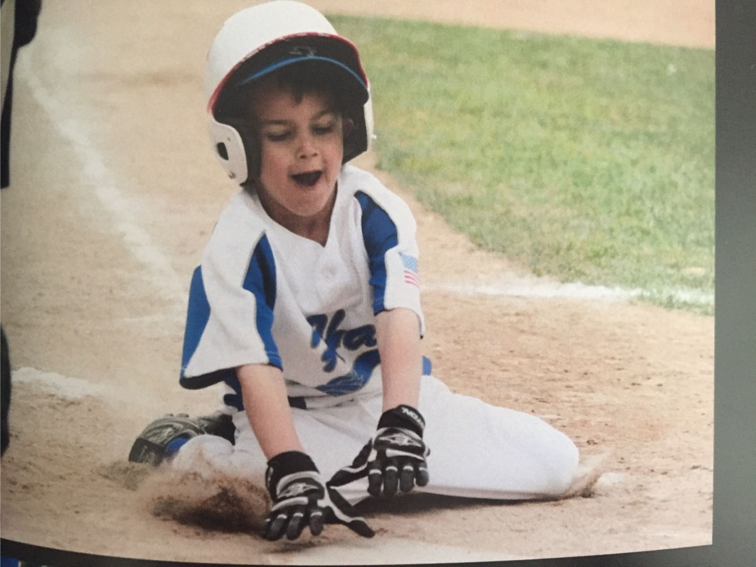 Drew's first baseball team