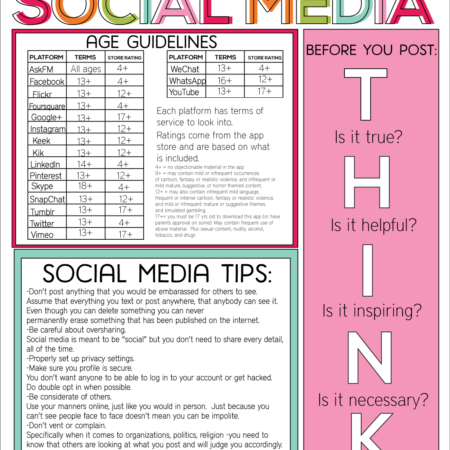 Guidelines for Kids and Social Media