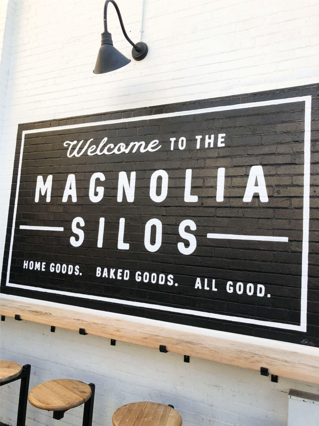 Magnolia Market Tips - go to the Silos! Take a pic in front of the sign