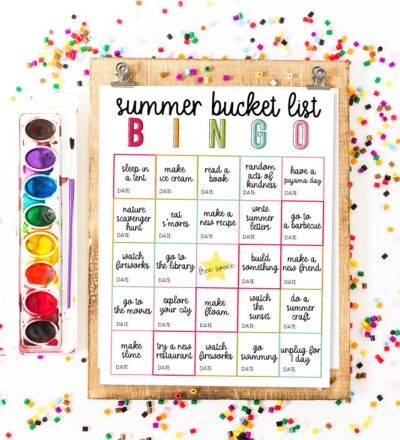 Summer Bucket List BINGO