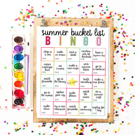 Summer Bucket List BINGO - use this as a guide for a fun summer with your kids!