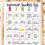 Summer Bucket List BINGO - use this as a guide for a fun summer with your kids! www.thirtyhandmadedays.com