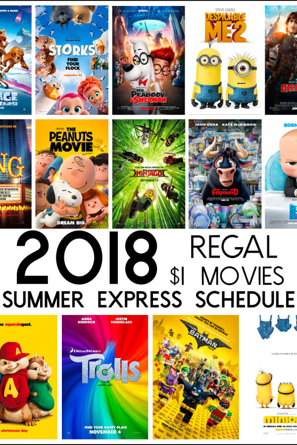Regal Theater Summer Movies Express - $1 movies all summer long! via www.thirtyhandmadedays.com