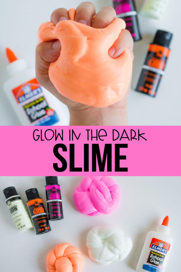How to make Glow in the Dark Slime - easy and fun to make with your kids.