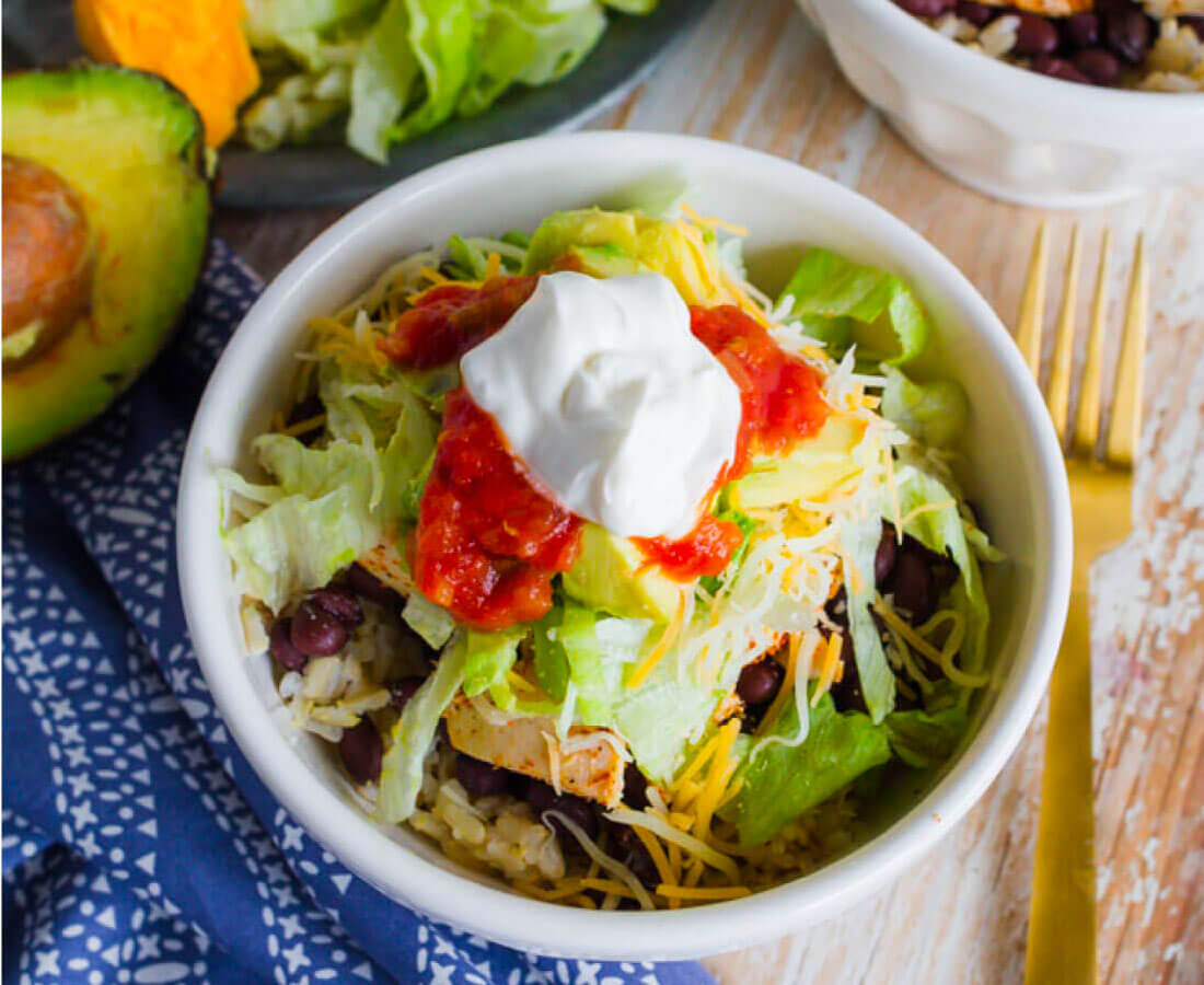Healthy Dinners - Burrito Bowls