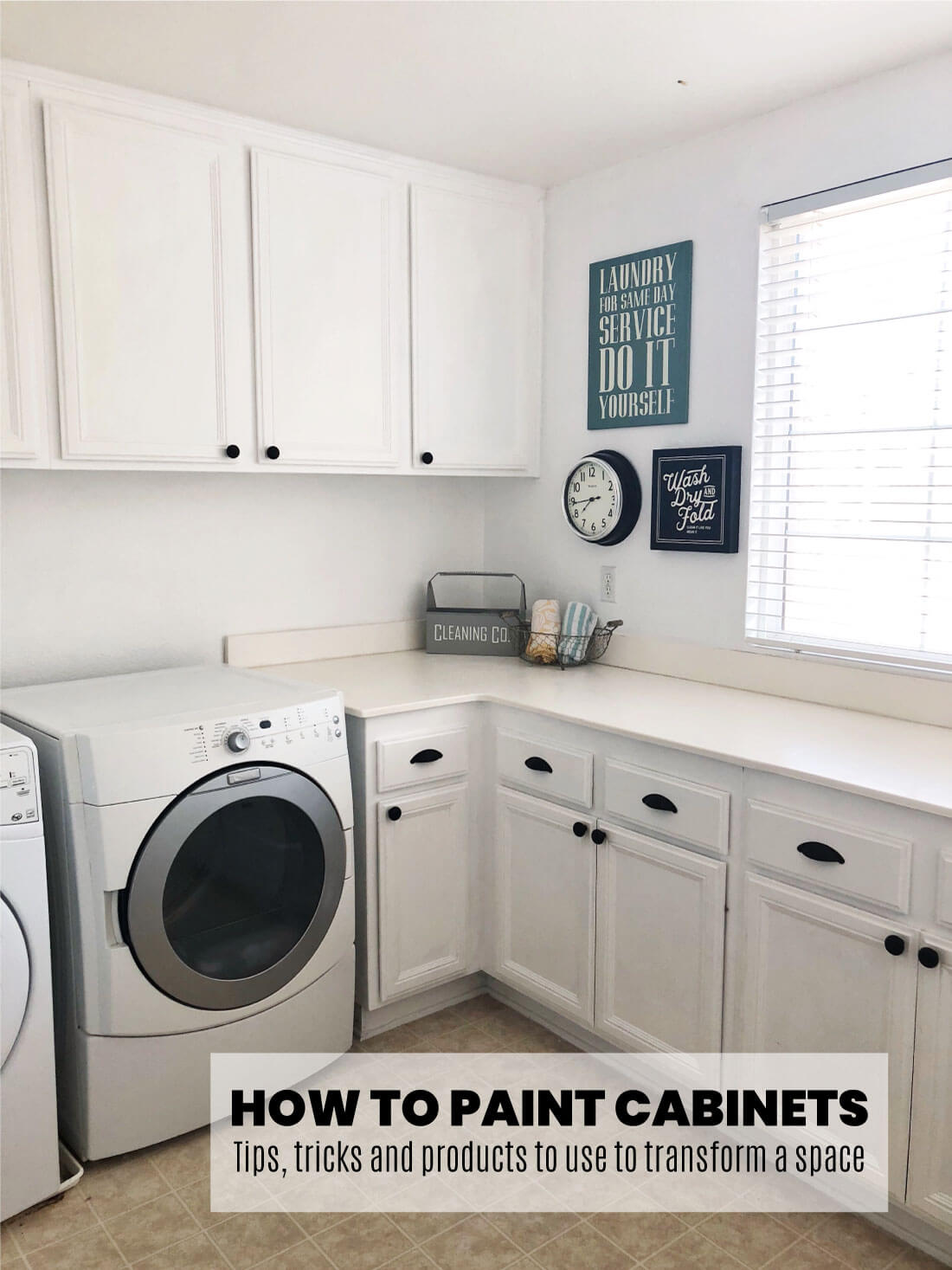 How to Paint Cabinets - the tips, tricks and resources to use to transform your space on the cheap. 