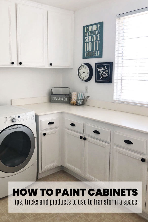 How to Paint Cabinets - the tips, tricks and resources to use to transform your space on the cheap. www.thirtyhandmadedays.com