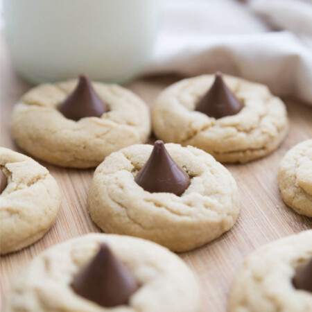 Peanut Butter Blossoms - super easy to make but oh so good. You'll love this cookie recipe!