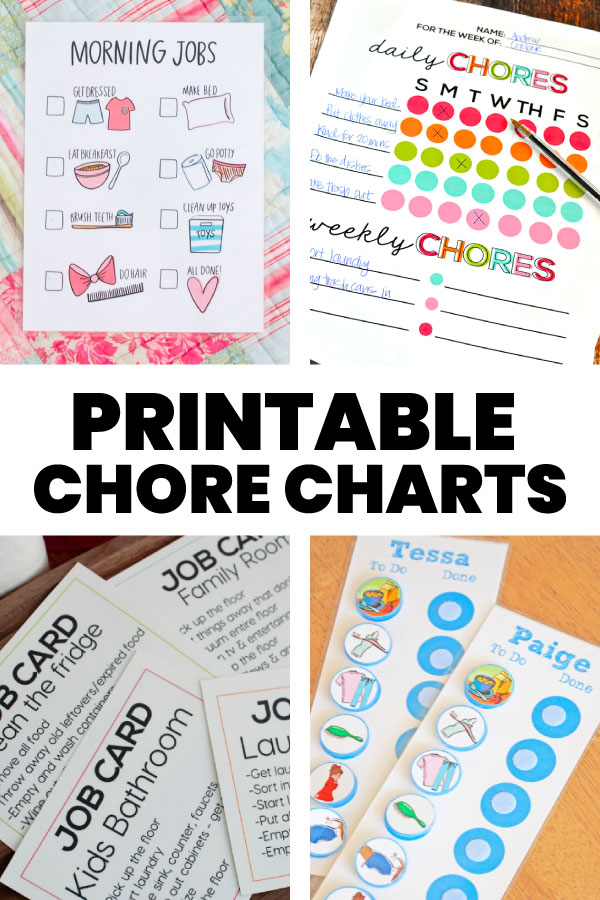 Printable Chore Chart Ideas 