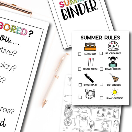 Printable Summer Bundle with over 15 editable files www.thirtyhandmadedays.com