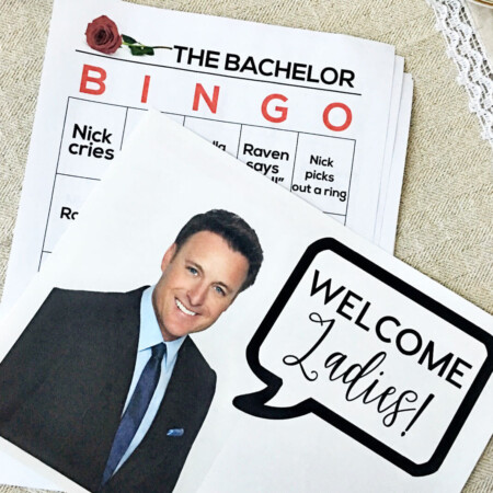 the Bachelorette Finale - includes printables to throw a party. www.thirtyhandmadedays.com