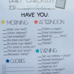 Kids Daily Checklist - use this editable printable to help your kids be more responsible and organized.