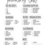 Dorm Room Ideas and Essentials - things you should prepare for with your college student. Printable list from www.thirtyhandmadedays.com