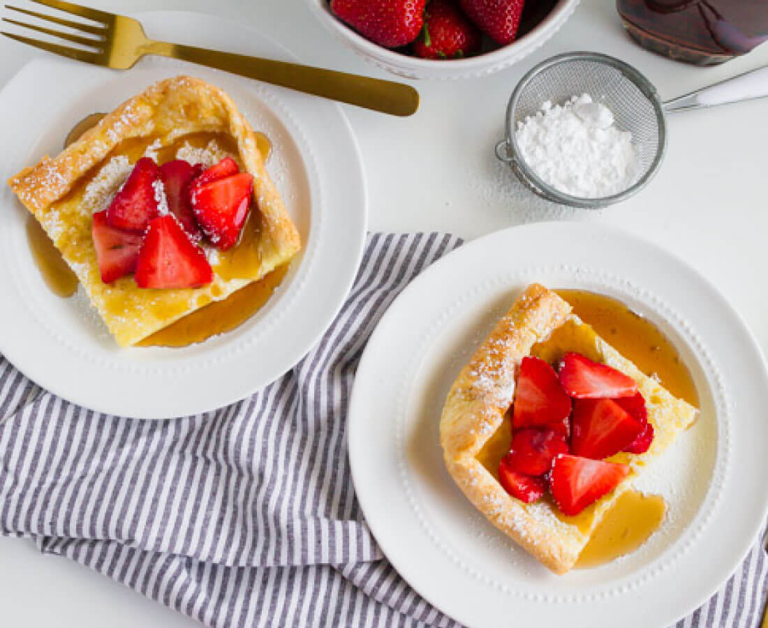 German Pancakes or Dutch Baby recipe - an old family favorite that we love to make for breakfast. 