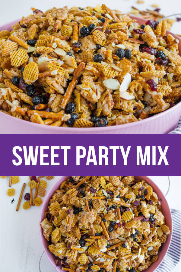 Salty and Sweet Party Mix - the perfect treat for a party, for a snack or just because. www.thirtyhandmadedays.com