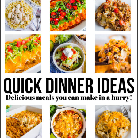 Quick Dinner Ideas - delicious recipes that you can make in a hurry! www.thirtyhandmadedays.com