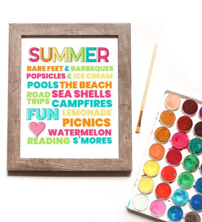 Free Printable Summer Quote