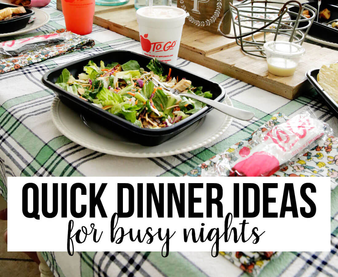 Quick and easy dinner ideas for busy nights! 