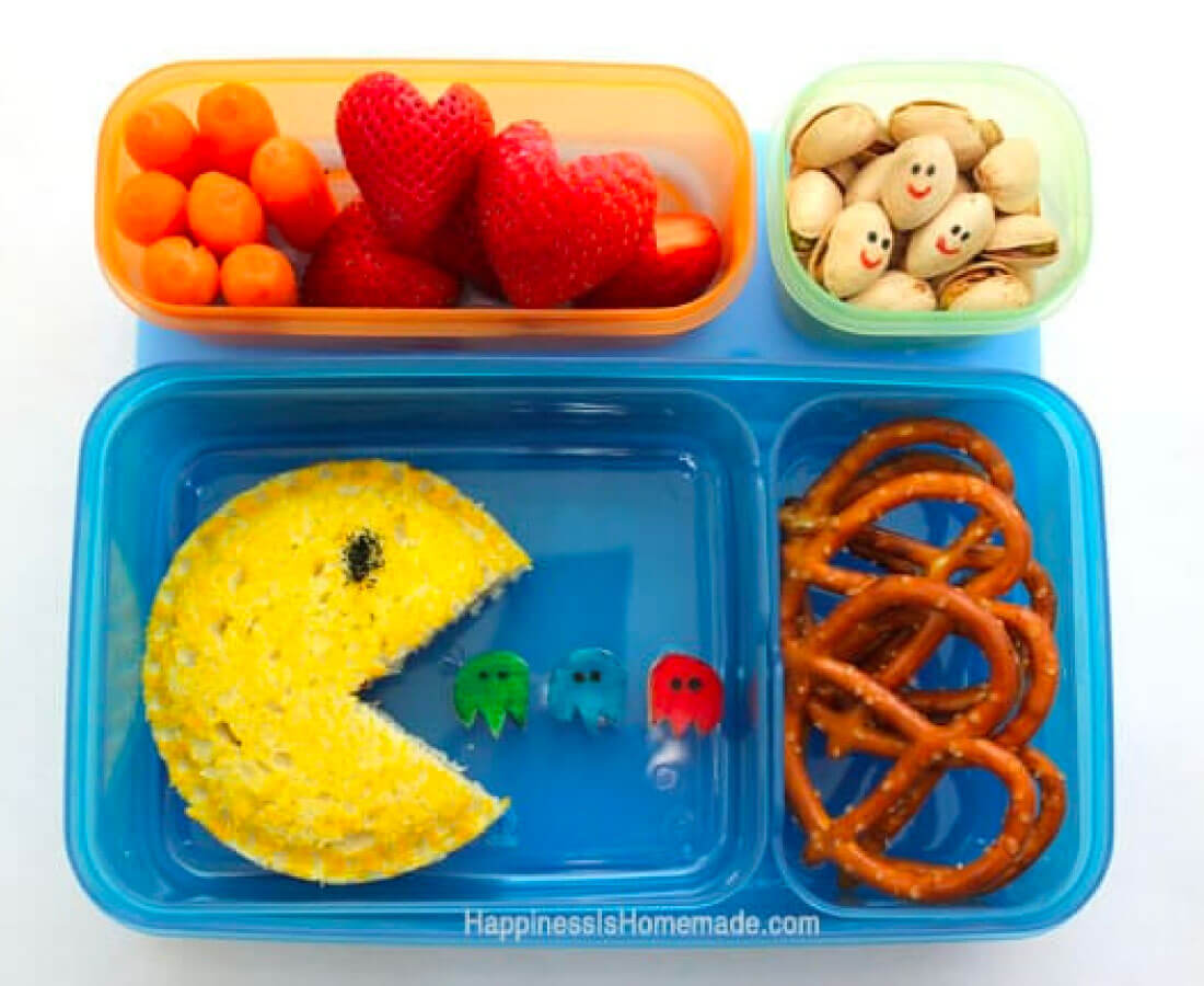 Kids Bento Box - make this awesome Pac-Man lunch