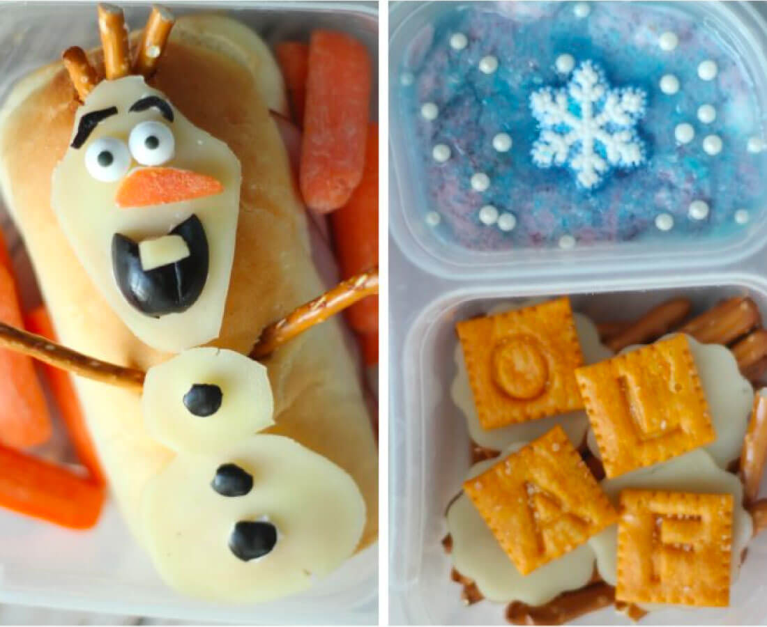 Kids Bento Box - make this cute Olaf lunch