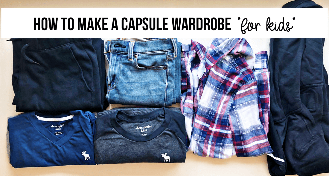 How to make a capsule wardrobe for kids - perfect for back to school! 