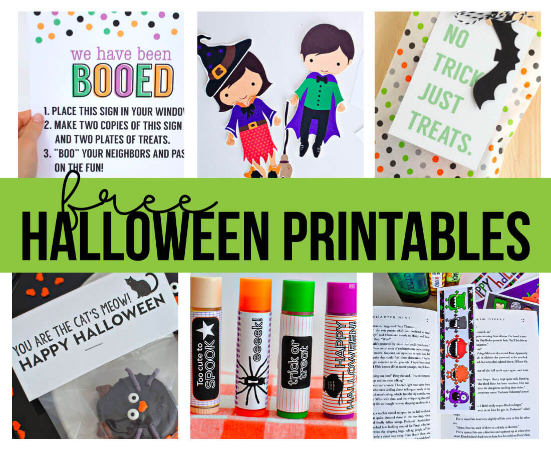 Free Halloween Printables - download and use these for the holidays! 