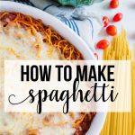 Learn how to make spaghetti with some basic tips and recipes that everyone will love!  www.thirtyhandmadedays.com