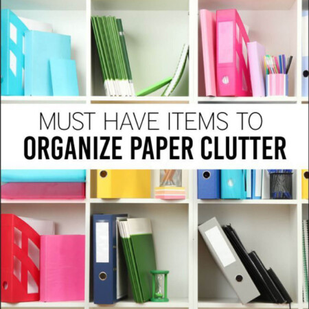 Must Have Items to Organize Paper Clutter - simple things you can do to clear the clutter.