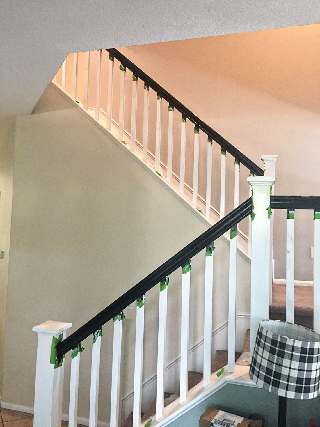 How To Paint Your Stair Railing And Banister Black