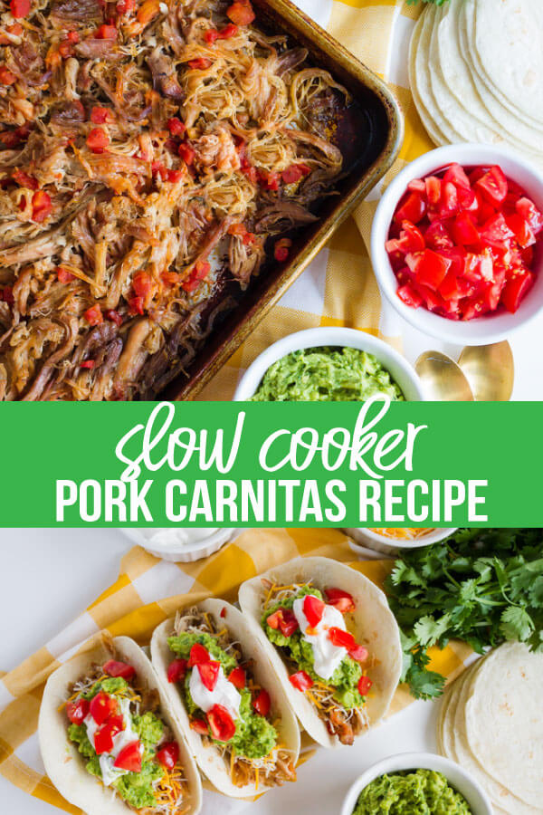 Full of flavor with a little spice, this Pork Carnitas recipe is a tasty Mexican favorite. www.thirtyhandmadedays.com