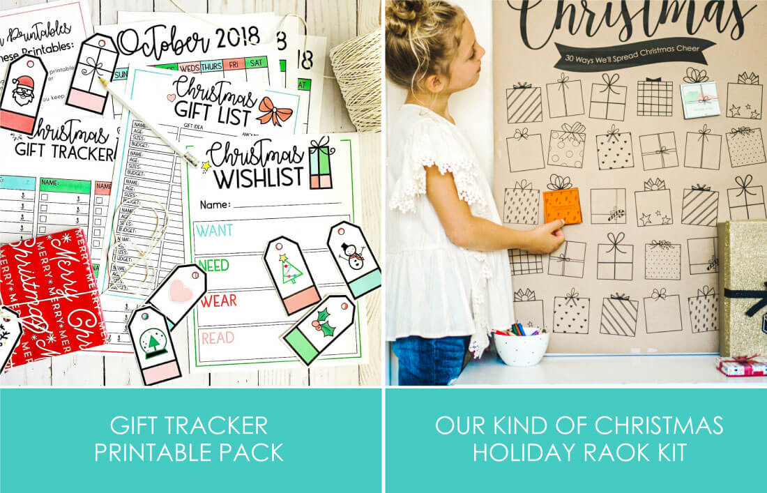 Gift Tracker Printables for Holiday Bundle