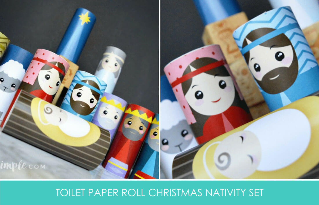 Toilet Paper Roll Nativity Set