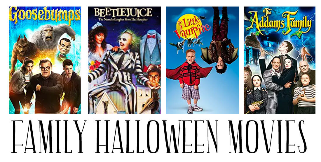 Family Halloween Movies - a whole list of fun movies to enjoy during the holidays.