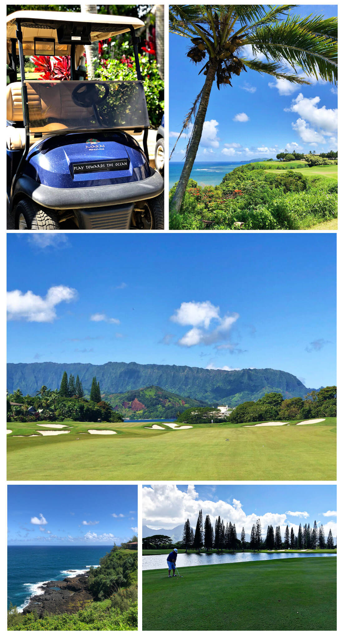 Top Things to Do in Kauai - golfing at Princeville Makai Golf Course