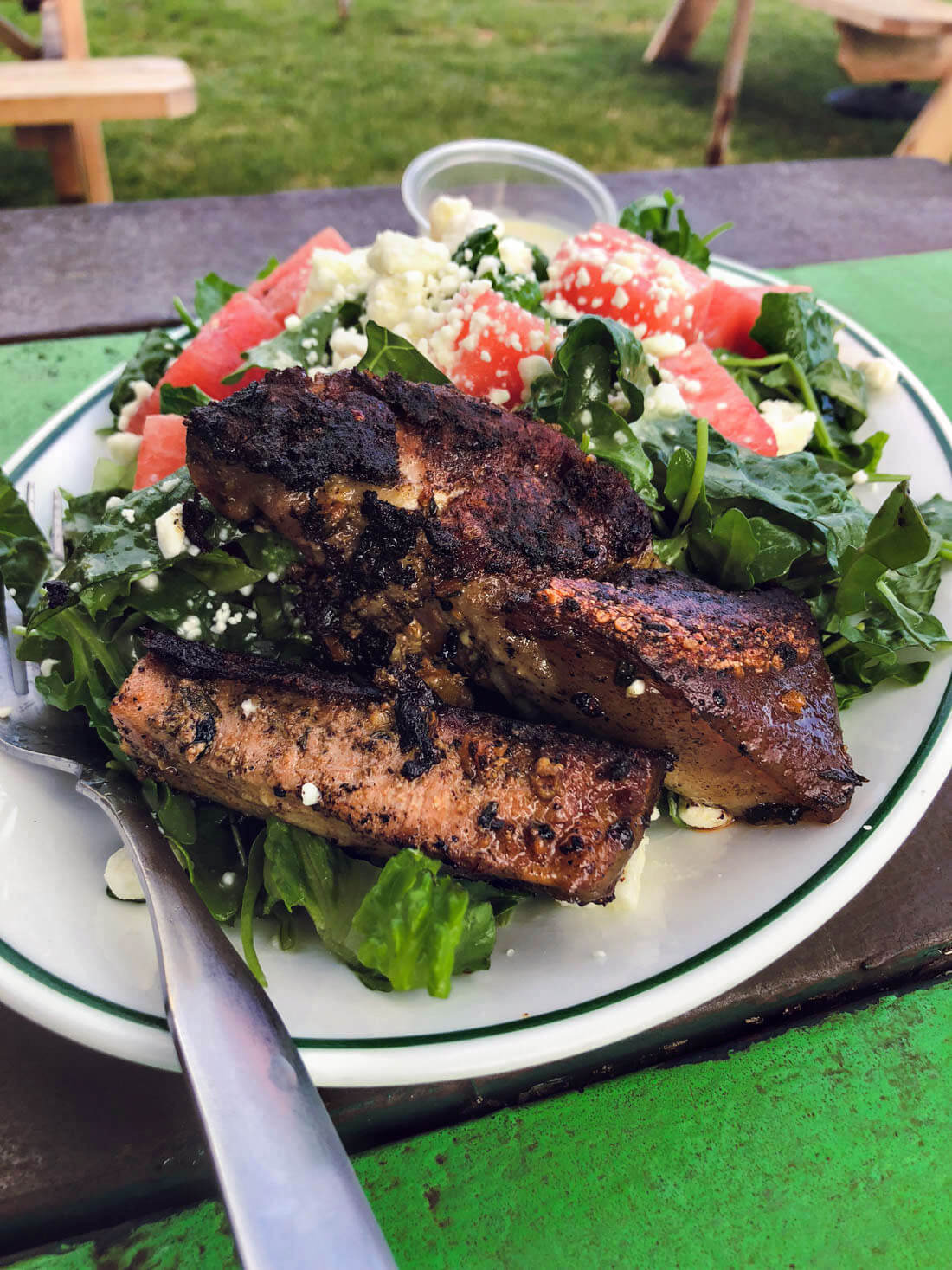 Pork Belly Salad from The Green Pig Truck