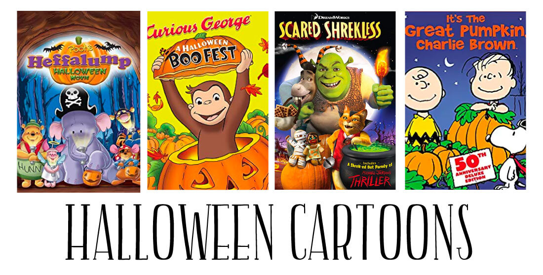 Halloween Cartoons - a whole list of fun movies to enjoy during the holidays.