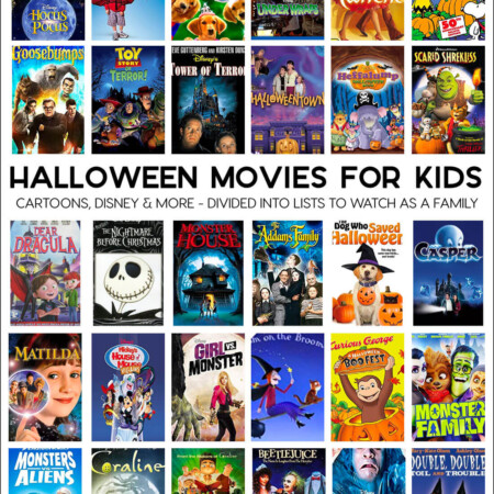 Halloween Movies for Kids - a whole list of fun movies to enjoy during the holidays.
