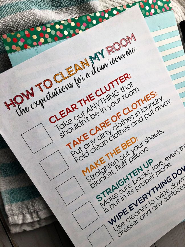 How To Clean Your Room Printable How To Clean Your Room Printable