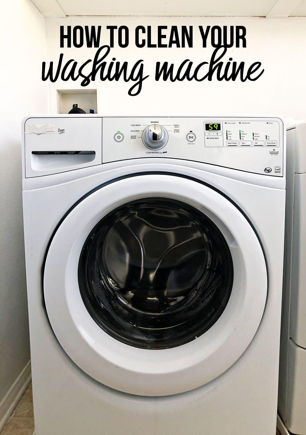 How to Clean Your Washing Machine - learn the simple way to make your washing machine work more efficiently!