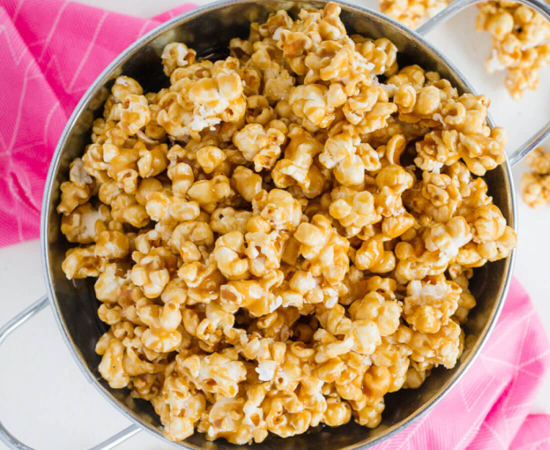 EASY Caramel Popcorn Balls (made in the microwave!) - I Heart Naptime