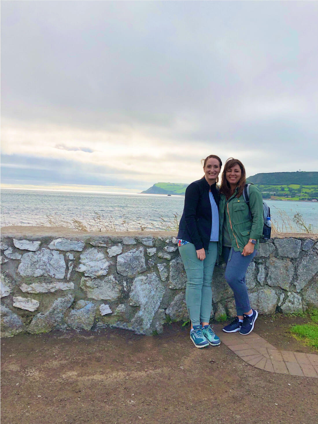 Along the Antrim Coast drive in Carnlough Northern Ireland