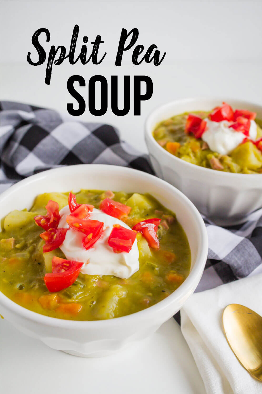 Split Pea Soup Recipe - don't let this recipe intimidate you! It's so deliciously creamy with tons of flavor.