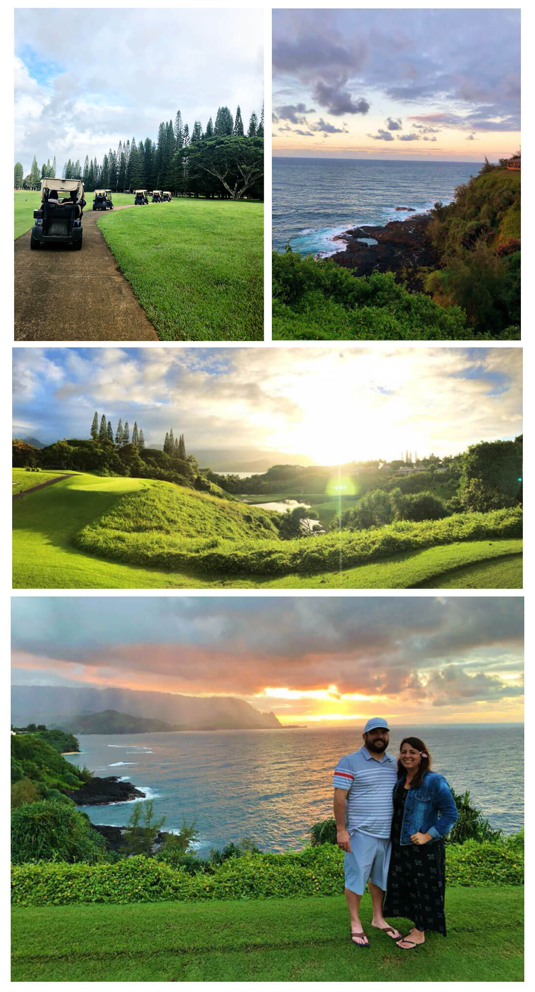 Top Things to Do in Kauai - go on a Sunset Tour with Makai Golf Course