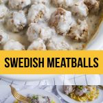 Swedish Meatballs Recipe- an easy to make dinner idea with a rich, creamy sauce served over egg noodles or potatoes.