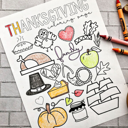 Happy Thanksgiving Coloring Page - free printable coloring page!