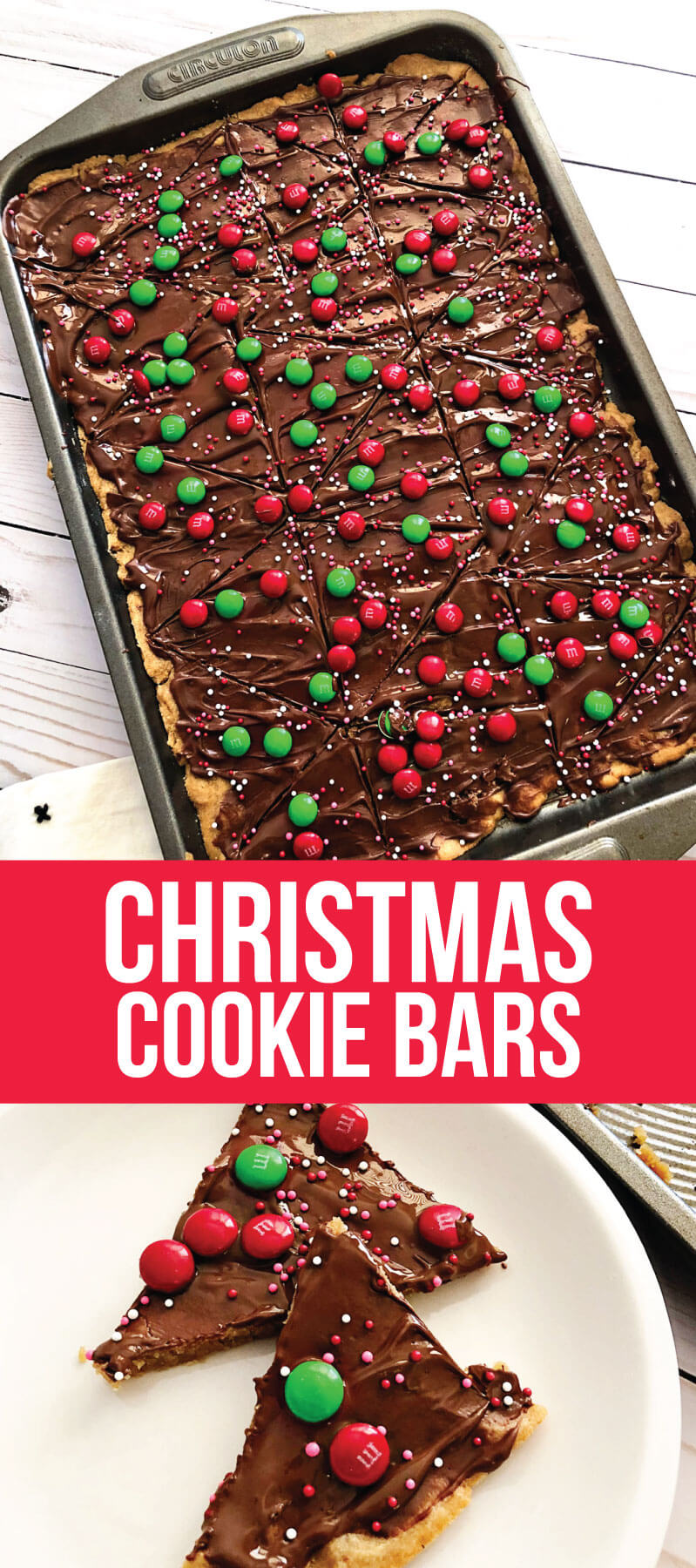 Christmas Cookie Bars - easy to make cookie bars for the holidays! from www.thirtyhandmadedays.com