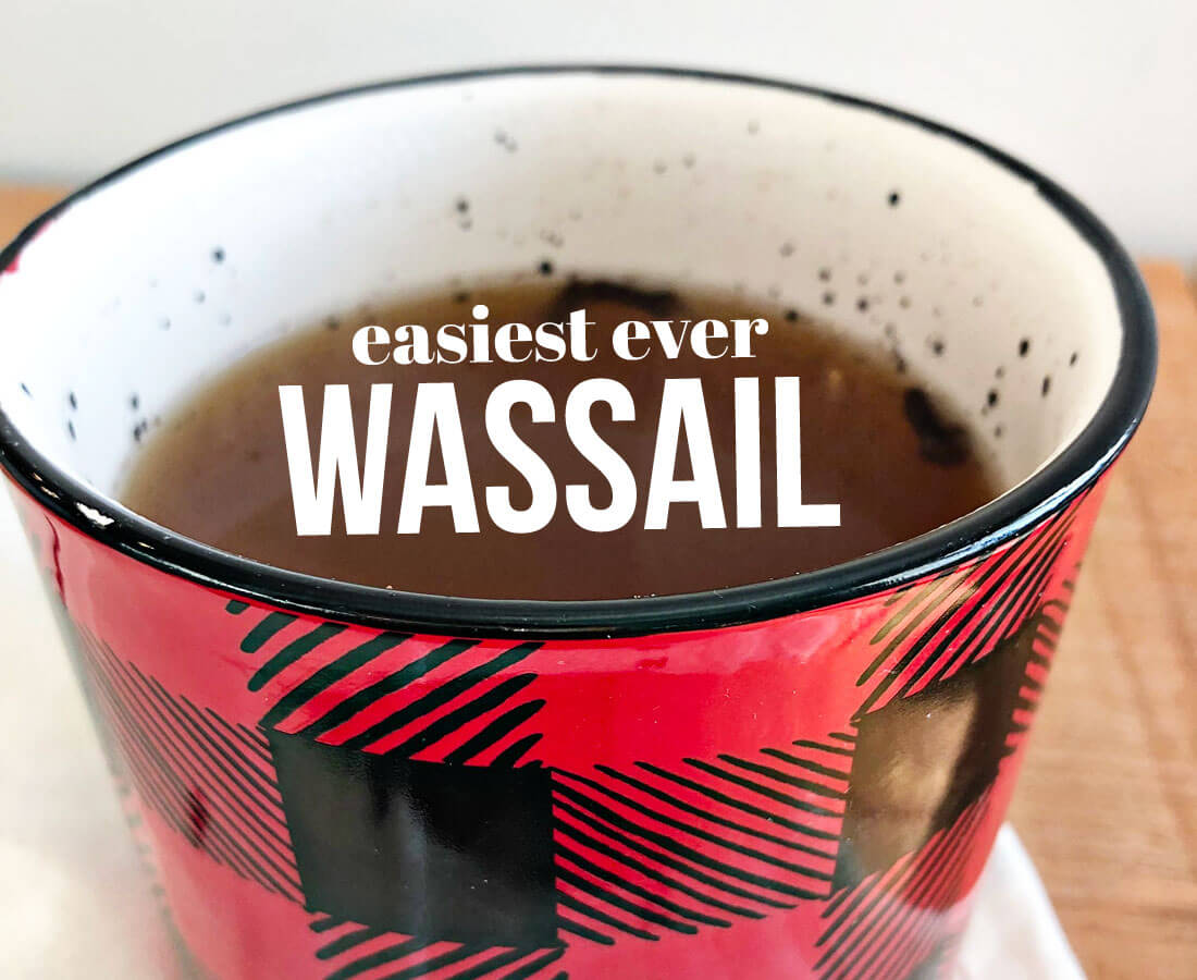 Easiest Ever Wassail - just dump a bunch of ingredients in a pot! 